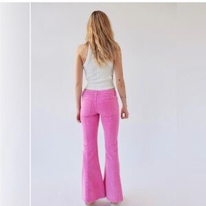 BDG Vibrant Pink Corduroy Flare Pants
